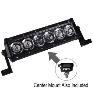 10-1/2″ LED Flood Beam Light Bar – 4800 Lumens