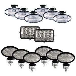 Complete Flood Beam Light Kit for John Deere 9000 Series Combines – (Pkg. of 14)