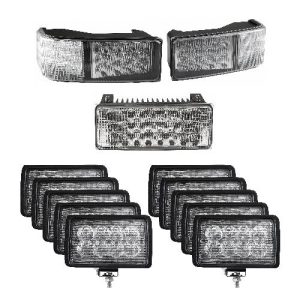 Complete LED Flood Beam Light Kit for Case IH STX Tractors – (Pkg. of 13)