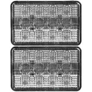 Flood/Spot Combo LED Cab Roof Light Set for Case IH Combines & Cotton Pickers, 4800 Lumens – (Pkg. of 2)