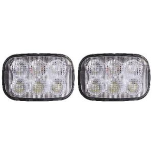 Industrial LED Headlight Set for Case New Holland Skid Steer, 2400 Lumens – (Pkg. of 2)