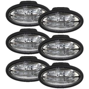 OSRAM LED Flood Beam Panel Mount Cab Light Kit, 3600 Lumens – (Pkg. of 6)
