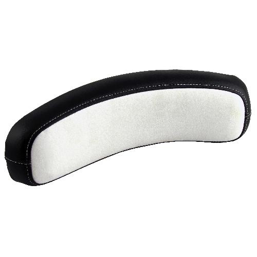 Back Cushion, Black & White Vinyl, Deluxe Style
