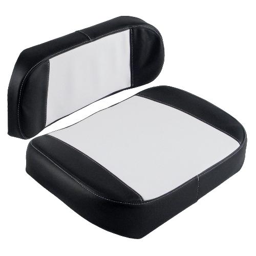Cushion Set, Black & White Vinyl – (2 pc.)