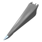 Poly Fender Snout Left Hand Gray 30 Inch 36 Inch or 38 Inch