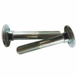 Carriage Bolt, M14 x 85mm 2.0 Pitch, Package of 2