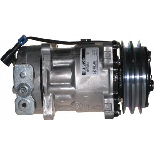 Genuine Sanden SD7H15 Compressor, w/ 2 Groove Clutch – New