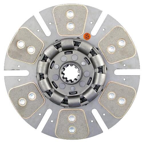 12" Transmission Disc, 6 Pad, w/ 1-1/2" 10 Spline Hub - Reman