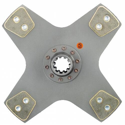 13" Transmission Disc, 4 Pad, w/ 1-3/4" 10 Spline Hub - Reman