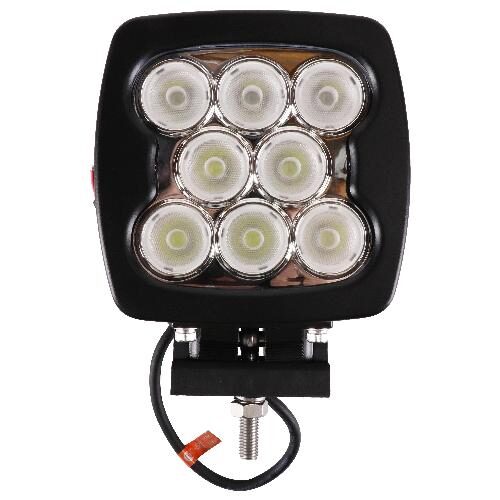 Universal Square LED Flood Beam Work Light - 6400 Lumens