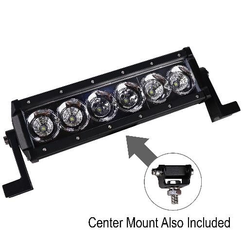 10-1/2" LED Flood Beam Light Bar - 4800 Lumens