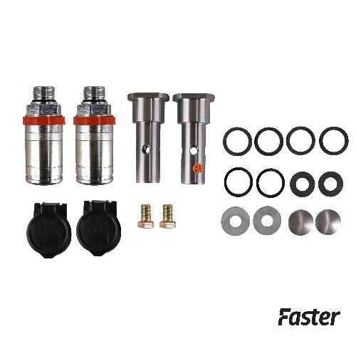 Faster Hydraulic Coupler Kit for John Deere 20, 30, 40 Series, Push-Pull Coupler
