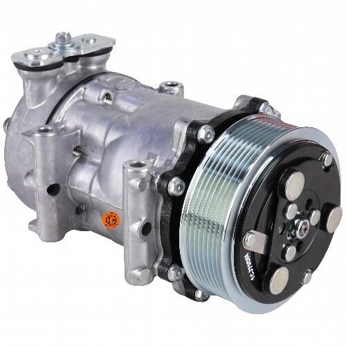 Genuine Sanden SD7H15 Compressor, w/ 8 Groove Clutch - New