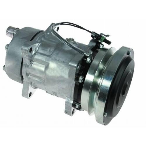 Genuine Sanden SD7H15SHD Compressor, w/ 1 Groove Clutch - New