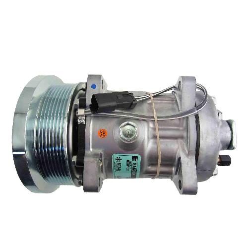 Genuine Sanden SD7H15 Compressor, w/ GK Rear Head &amp; w/ 8 Groove Clutch - New
