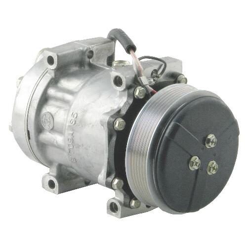 Genuine Sanden SD7H15 Compressor, w/ 6 Groove Clutch - New