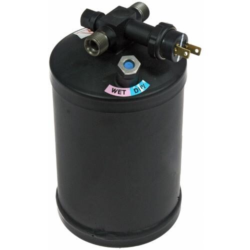 Receiver Drier, w/ High Pressure Relief Valve &amp; Female Switch Port
