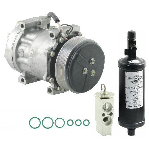 Compressor, Drier &amp; Valve Kit, w/ 6 Groove Clutch
