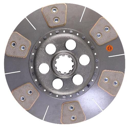 12" Transmission Disc, 6 Pad, w/ 1-3/4" 10 Spline Hub - Reman