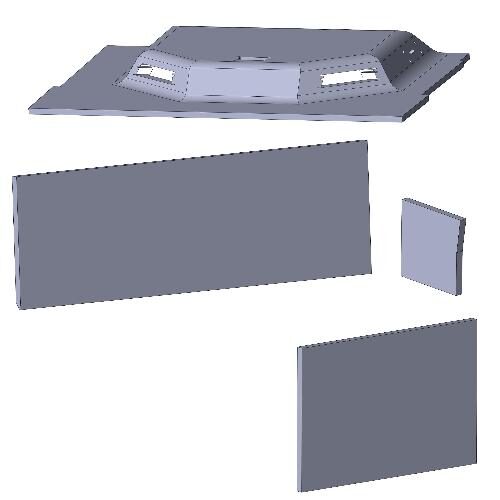 Cab Kit, Berkshire Gray Vinyl