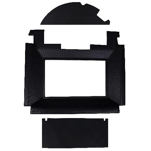 Main Headliner, Black Vinyl w/ Formed Plastic
