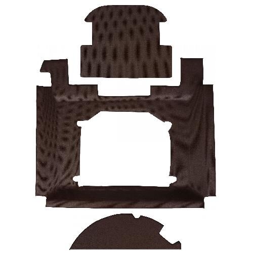 Headliner w/ Escape Hatch, Brindle Brown Vinyl w/ Formed Plastic