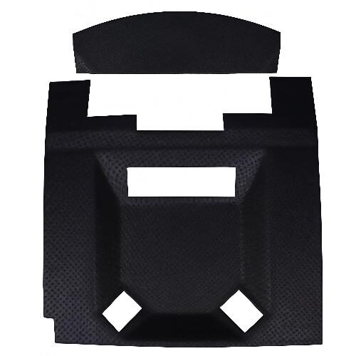 Main Headliner, Black Tan Vinyl w/ Formed Plastic
