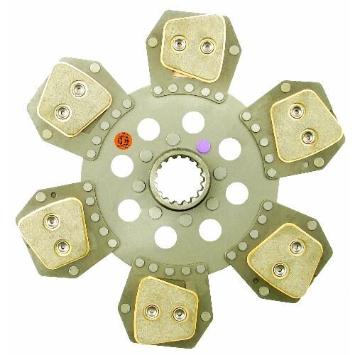 12" Transmission Disc, 6 Pad, w/ 1-3/4" 16 Spline Hub - Reman