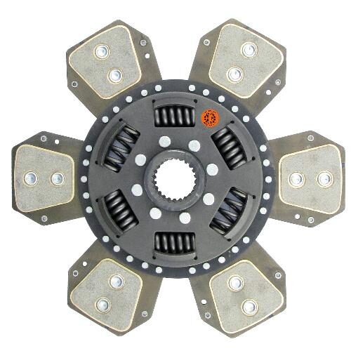 12-1/4" Transmission Disc, 6 Pad, w/ 1-9/16" 24 Spline Hub - New