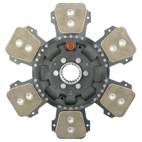 13" Transmission Disc, 6 Pad, w/ 1-3/4" 21 Spline Hub - New