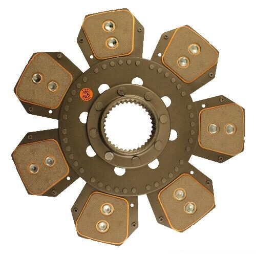 13-3/4" Transmission Disc, 8 Pad, w/ 2-3/4" 34 Spline Hub - Reman