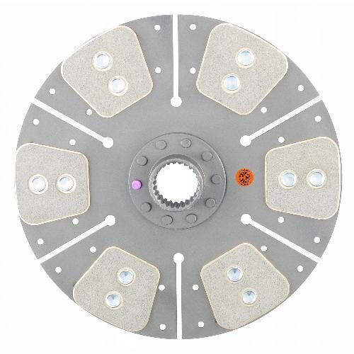 12" Transmission Disc, 6 Pad, w/ 1-5/8" 25 Spline Hub - Reman