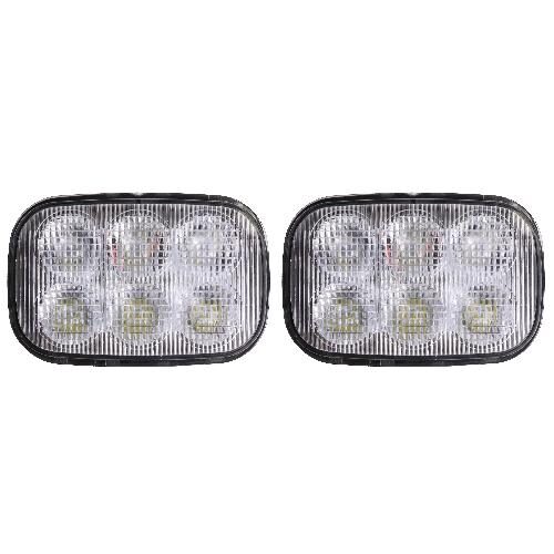 Industrial LED Headlight Set for Case New Holland Skid Steer, 2400 Lumens - (Pkg. of 2)