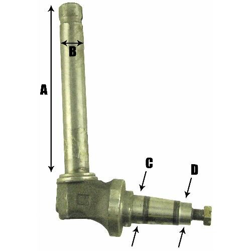 Spindle, 2WD, LH or RH, 11.250"