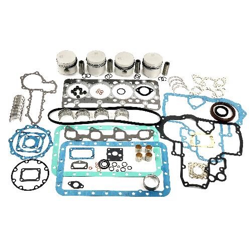 Overhaul Kit, Kubota V1702 Diesel, w/ Standard Piston &amp; Ring Kits
