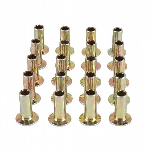 Brake Pad Rivets, 1/2" Brass Plated, (Pkg. of 20)