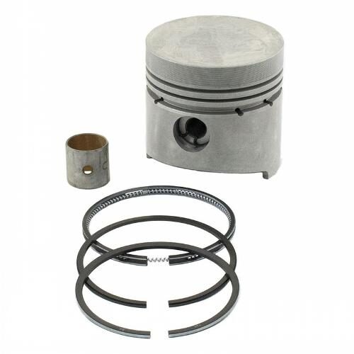 Piston &amp; Rings, Standard, includes pin bushing, flat top