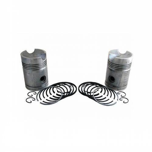 Piston &amp; Rings, .125" Oversize, 5.550" Compression Distance, Set of 2