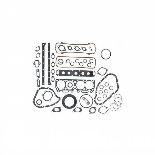 Overhaul Gasket Set, with crankshaft seals, press-on flywheel housing rear seal retainer