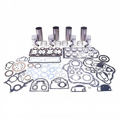 Major Overhaul Kit, Perkins A4.248 Diesel, Late 3 ring upgrade pistons