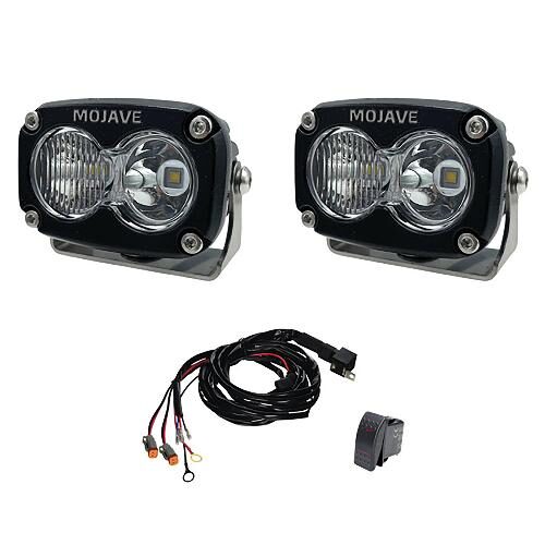 Off-Road Mojave Series 2" x 3" LED Racing Light Kit, 2pk
