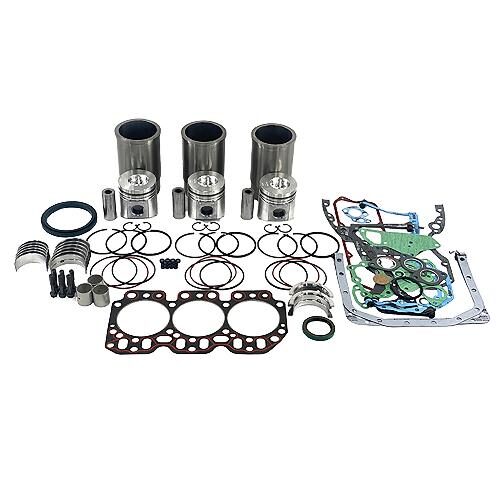 Major Overhaul Kit, John Deere 3-164D Diesel Engine, O-Rings in Block, w/ 1.37" Piston Pin Diameter