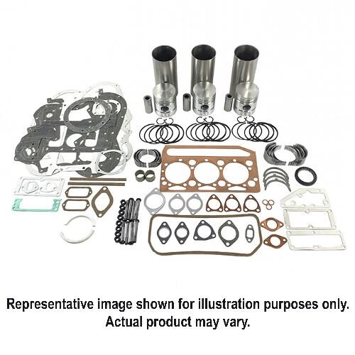 Major Overhaul Kit, John Deere 3-164D Diesel Engine, O-Rings in Block, w/ 1.19" Piston Pin Diameter