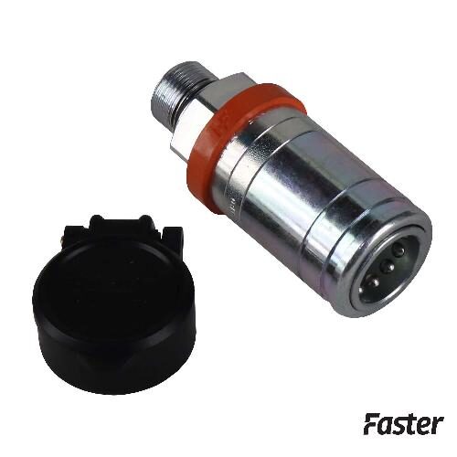 Faster Hydraulic Coupler for John Deere 20, 30, 40 Series, Push-Pull Coupler