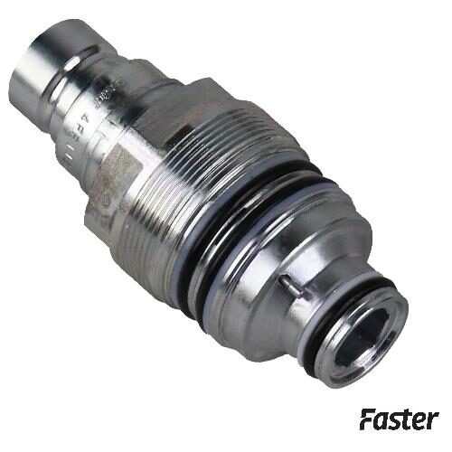 Faster Flat Face Hydraulic Breakaway Cartridge, Male, Genuine OEM Style