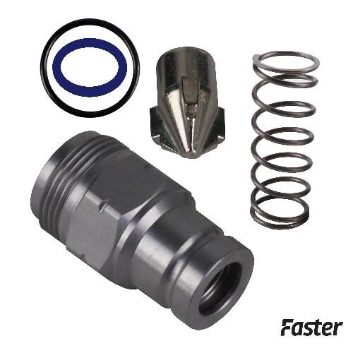Faster Flat Face Hydraulic Breakaway Cartridge, Male, Genuine OEM Style