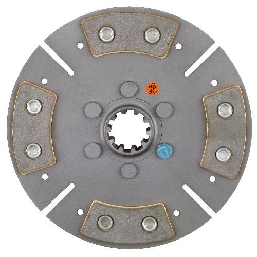8" Transmission Disc, 4 Pad, w/ 1-3/8" 10 Spline Hub - New