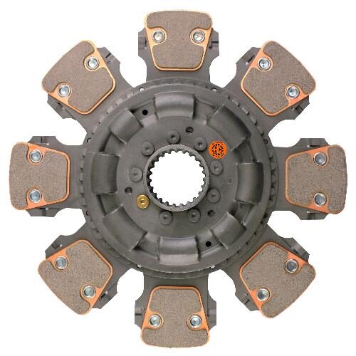 12" Transmission Disc, 8 Pad, w/ 2" 23 Spline Hub - Reman