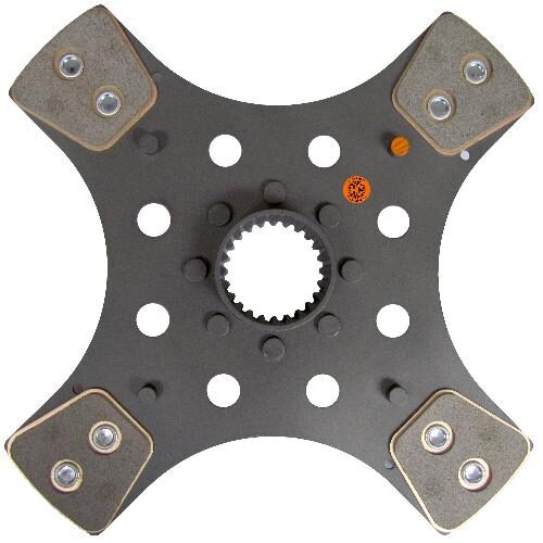 12-1/4" PTO Disc, 4 Pad, w/ 1-15/16" 24 Spline Hub - Reman