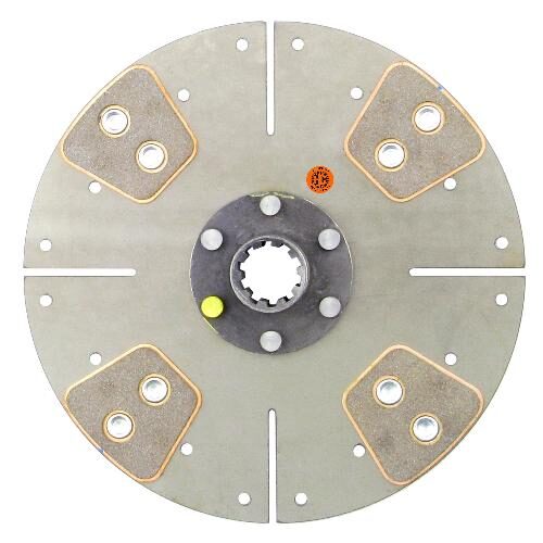 10" Transmission Disc, 4 Pad, w/ 1-1/4" 10 Spline Hub - New